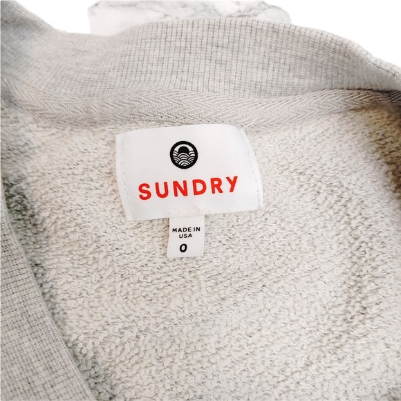 *EUC* Sundry Crewneck Rainbow Striped Sweatshirt XS - Picture 8 of 8